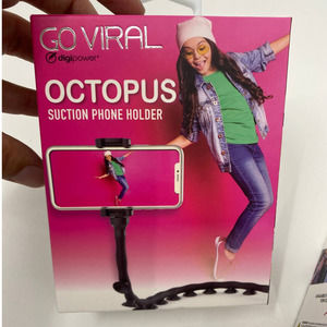 Go Viral Octopus Suction Phone Holder - NEW